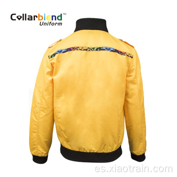 Chaqueta de cáscara dura de trabajo amarillo para hombres de invierno al aire libre